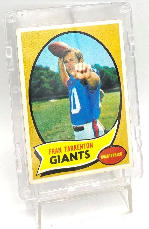 1970 Topps Football Fran Tarkenton Card #80 (3)