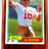 1981 Topps Rookie Joe Montana Card #216 (1)