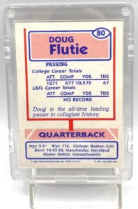 1985 Topps USFL Rookie Doug Flutie Card #80 (5)