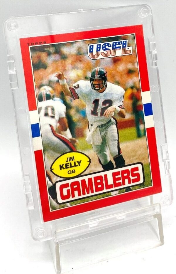 1985 Topps USFL Rookie Jim Kelly Card #45 (3)