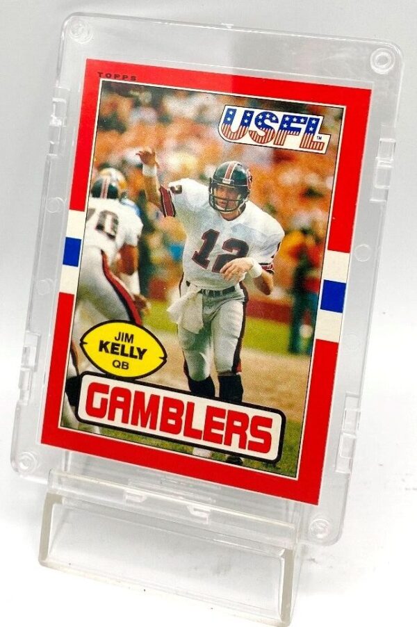 1985 Topps USFL Rookie Jim Kelly Card #45 (4)