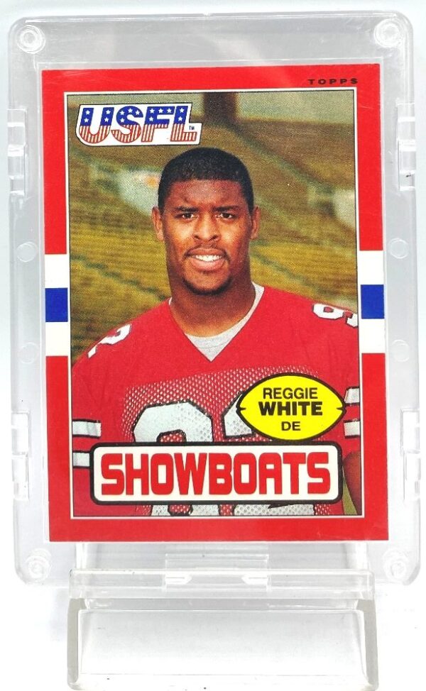 1985 Topps USFL Rookie Reggie White Card #75 (1)
