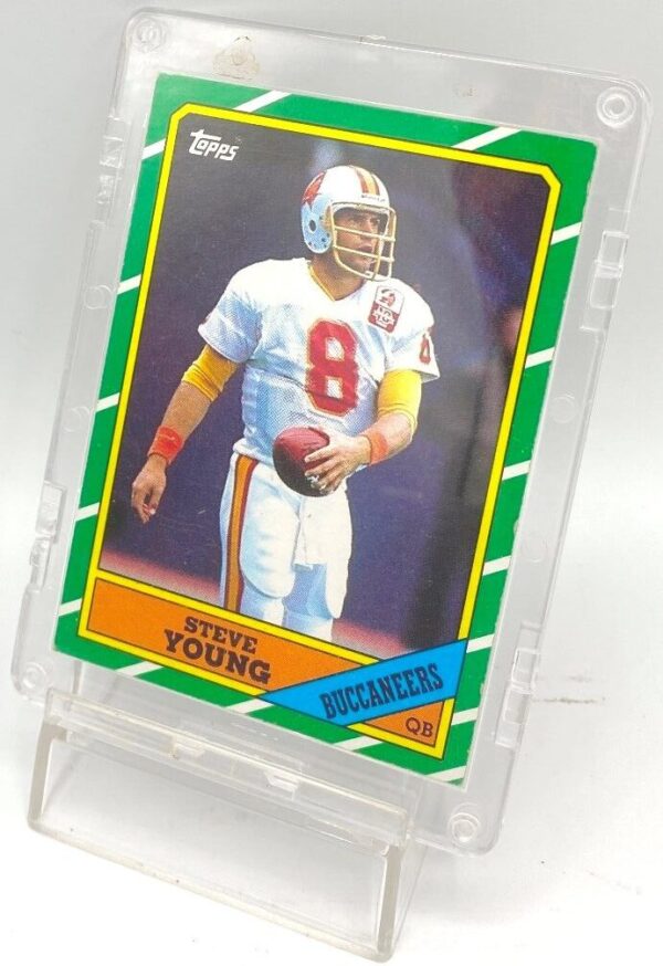 1986 Topps Chewing Gum Rookie Steve Young Card #374 (4)