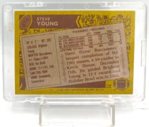 1986 Topps Chewing Gum Rookie Steve Young Card #374 (5)