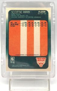 1988 Fleer Platinum Scottie Pippen Card (#20 Of 132) (5)
