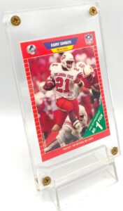 1989 Pro Set Prospect Rookie Barry Sanders Card #494 (3)