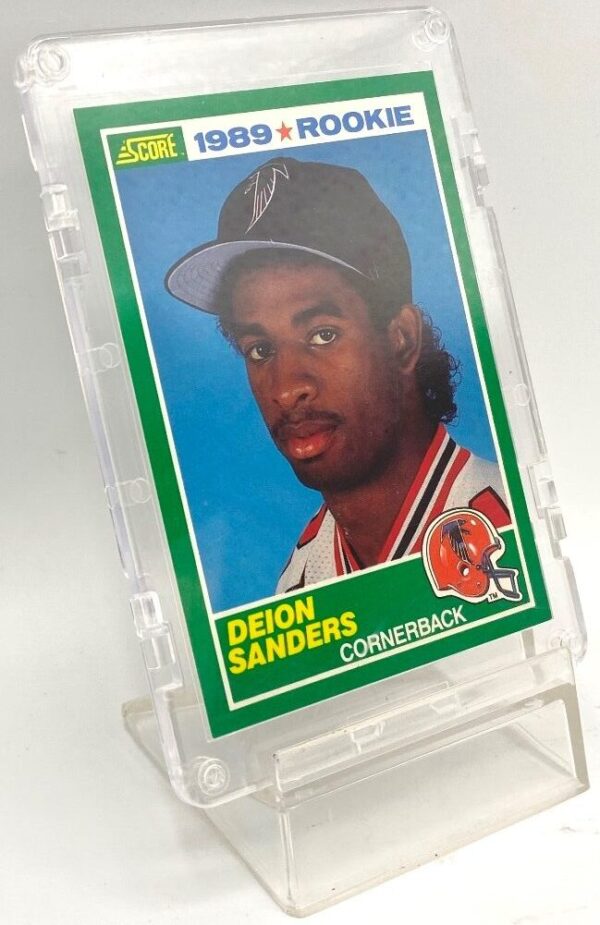 1989 Score Rookie Deion Sanders Card #246 (Vintage "Rookie" Cornerback #21-Atlanta Falcons) "Rare-Vintage" (1989)