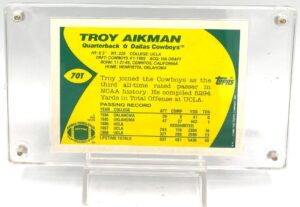 1989 Topps Rookie Troy Aikman Card #70T (5)