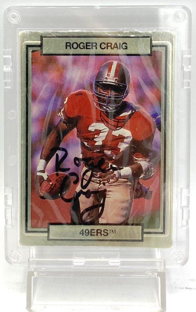 1990 Action Packed Autographed Card #242 Roger Craig (Vintage