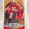 1990 Fleer Autographed Card #10 Joe Montana (ERROR STATS CARD) TD's & YD' (3) 1990 Fleer Autographed Card #10 Joe Montana (ERROR STATS CARD) TD's & YD' (3)