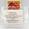 1990 Fleer Autographed Card #10 Joe Montana (ERROR STATS CARD) TD's & YD' (8) 1990 Fleer Autographed Card #10 Joe Montana (ERROR STATS CARD) TD's & YD' (8)