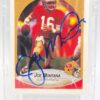 1990 Fleer Autographed Card #10 Joe Montana (ERROR STATS CARD) TD's & YD's (1) 1990 Fleer Autographed Card #10 Joe Montana (ERROR STATS CARD) TD's & YD's (1)