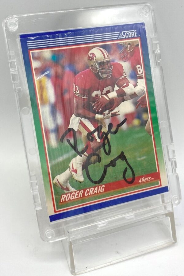 1990 Score Autographed Card #100 Roger Craig (4) 1990 Score Autographed Card #100 Roger Craig (4)