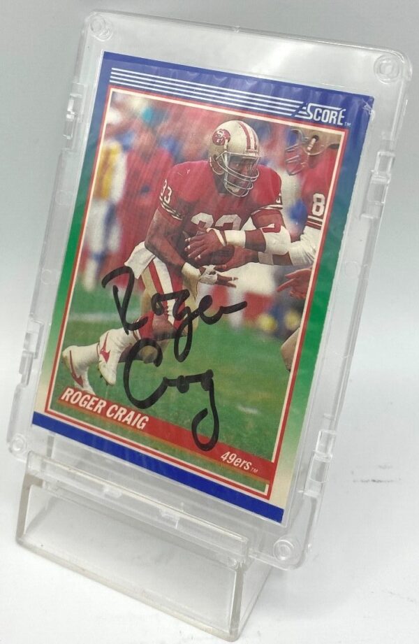 1990 Score Autographed Card #100 Roger Craig (5) 1990 Score Autographed Card #100 Roger Craig (5)