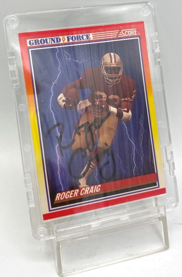 1990 Score Autographed Insert Card #329 Roger Craig (3) 1990 Score Autographed Insert Card #329 Roger Craig (3)