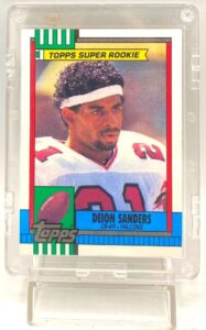 1990 Topps Super Rookie Deion Sanders Card #469 (1)