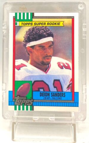 1990 Topps Super Rookie Deion Sanders Card #469 (1)