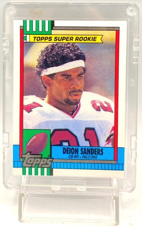 1990 Topps Super Rookie Deion Sanders Card #469 (2)