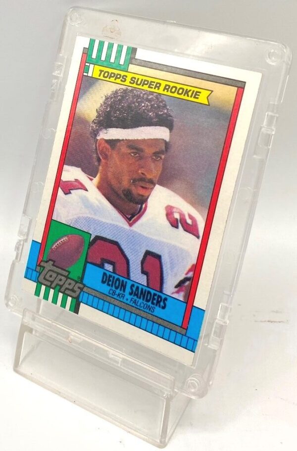 1990 Topps Super Rookie Deion Sanders Card #469 (4)