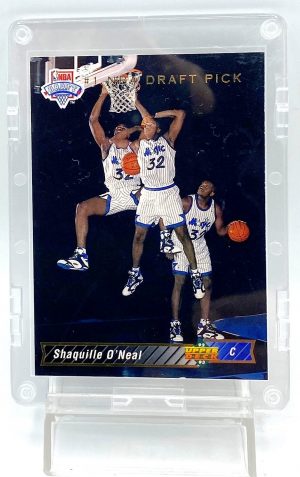1992-93 Upper Deck #1 NBA Draft Pick Shaquille O'Neal (Gold Card #1) (3)