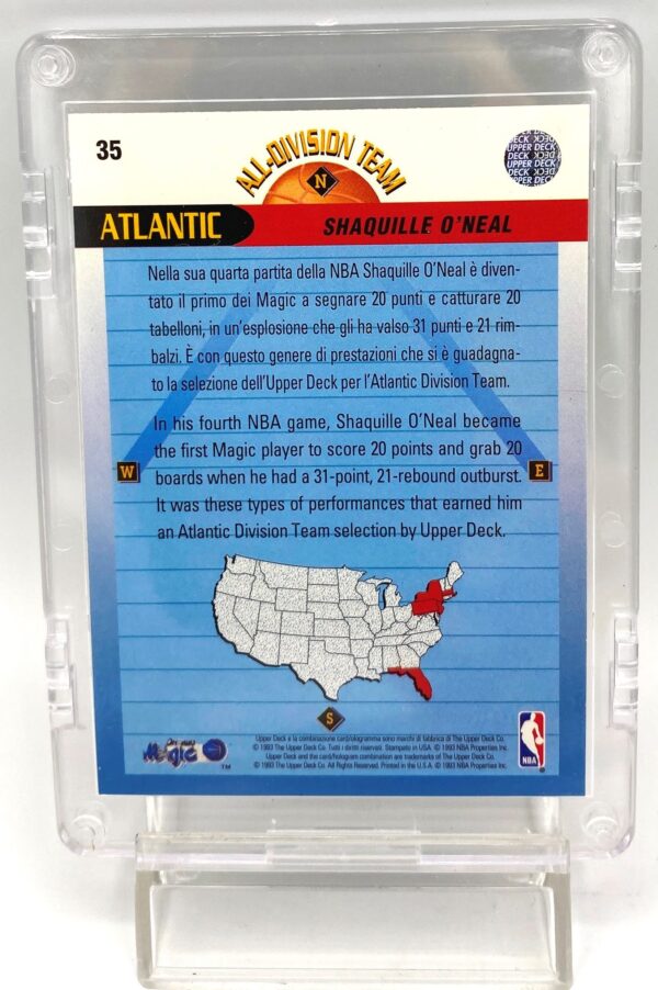 1992-93 Upper Deck All Division Team Shaquille O'Neal (Atlantic) #35 (2pcs) (5)