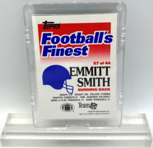 1992 Topps Football's Finest Emmitt Smith Card #27 Of 44 (3)