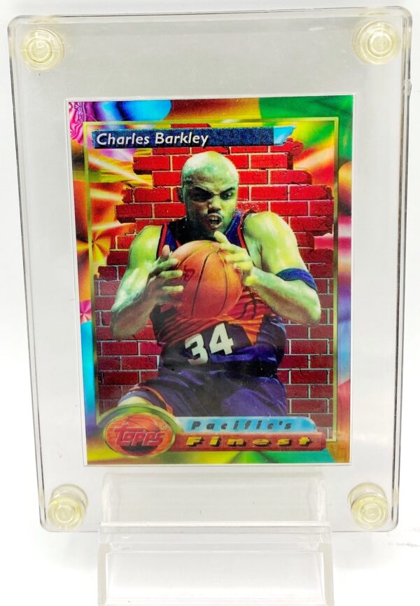 1993-94 Topps Finest Charles Barkley Card #125 Refractor Card #124 (1pc) (2)