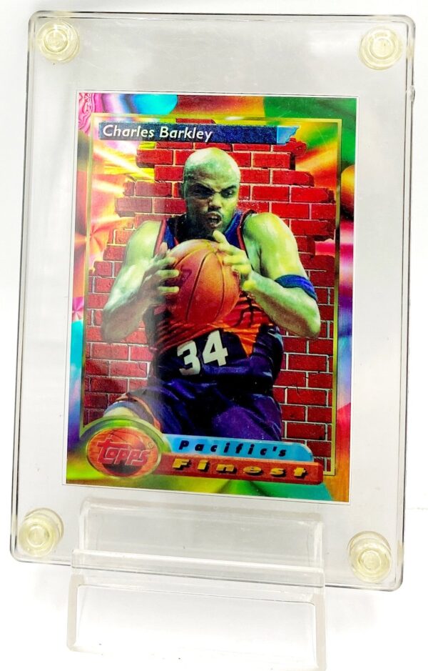 1993-94 Topps Finest Charles Barkley Card #125 Refractor Card #124 (1pc) (3)