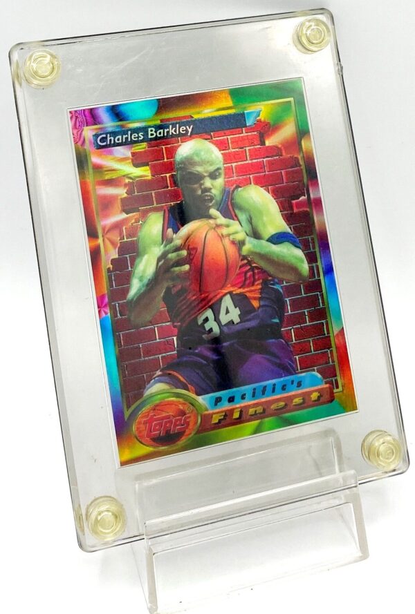 1993-94 Topps Finest Charles Barkley Card #125 Refractor Card #124 (1pc) (4)