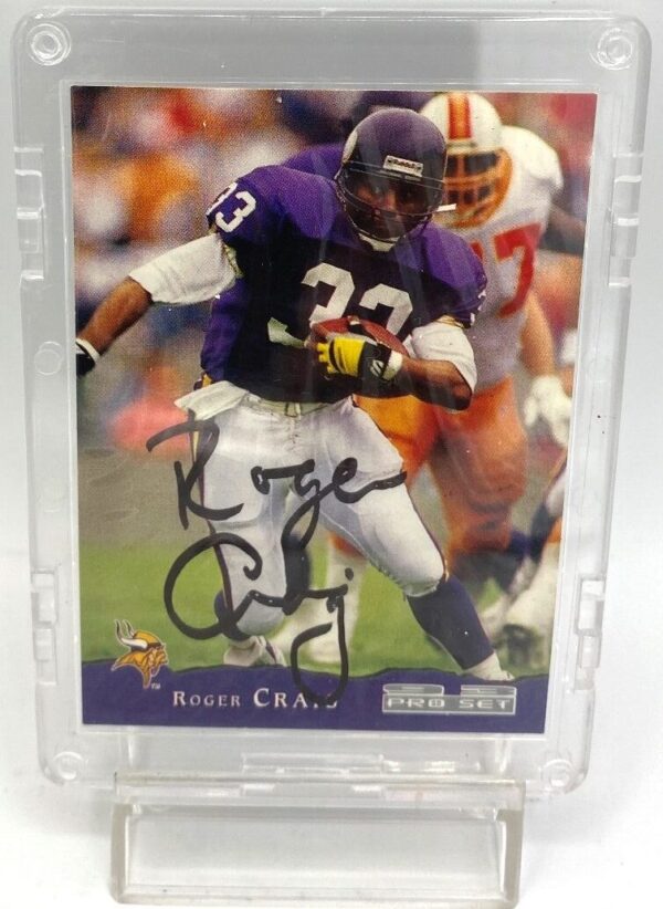 1993 Pro Set Autographed Card #257 Roger Craig (2)