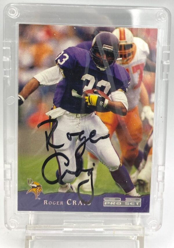 1993 Pro Set Autographed Card #257 Roger Craig (3)