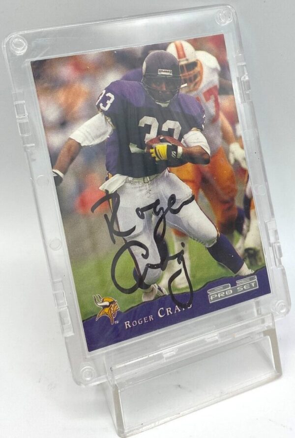 1993 Pro Set Autographed Card #257 Roger Craig (4)