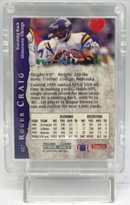 1993 Pro Set Autographed Card #257 Roger Craig (6)