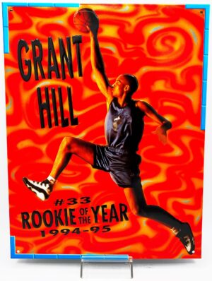 1994-95 Rookie Of The Year Grant Hill 8.5 x 11.0 Metal Wall Card #33 (3pcs) (1)