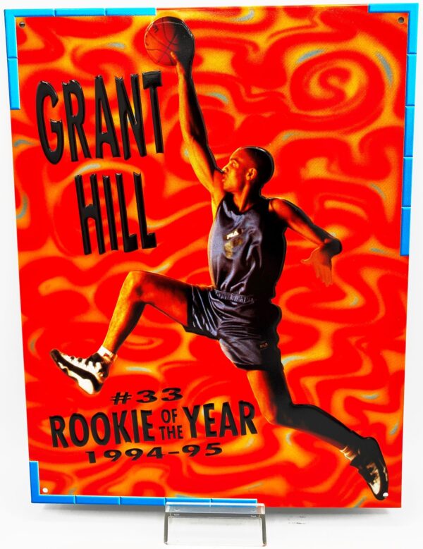 1994-95 Rookie Of The Year Grant Hill 8.5 x 11.0 Metal Wall Card #33 (3pcs) (2) 1994-95 Rookie Of The Year Grant Hill 8.5 x 11.0 Metal Wall Card #33 (3pcs) (2)