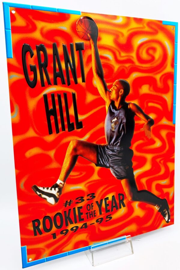 1994-95 Rookie Of The Year Grant Hill 8.5 x 11.0 Metal Wall Card #33 (3pcs) (3) 1994-95 Rookie Of The Year Grant Hill 8.5 x 11.0 Metal Wall Card #33 (3pcs) (3)