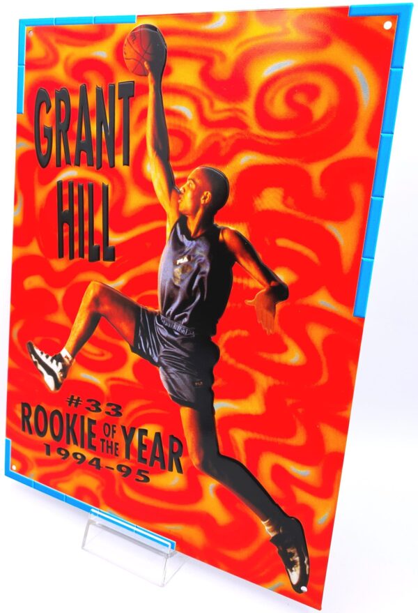 1994-95 Rookie Of The Year Grant Hill 8.5 x 11.0 Metal Wall Card #33 (3pcs) (4) 1994-95 Rookie Of The Year Grant Hill 8.5 x 11.0 Metal Wall Card #33 (3pcs) (4)