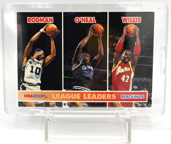 1994-95 Skybox NBA Hoops Shaquille O'Neal LL Rebounds Card #256 (2pcs) (2)