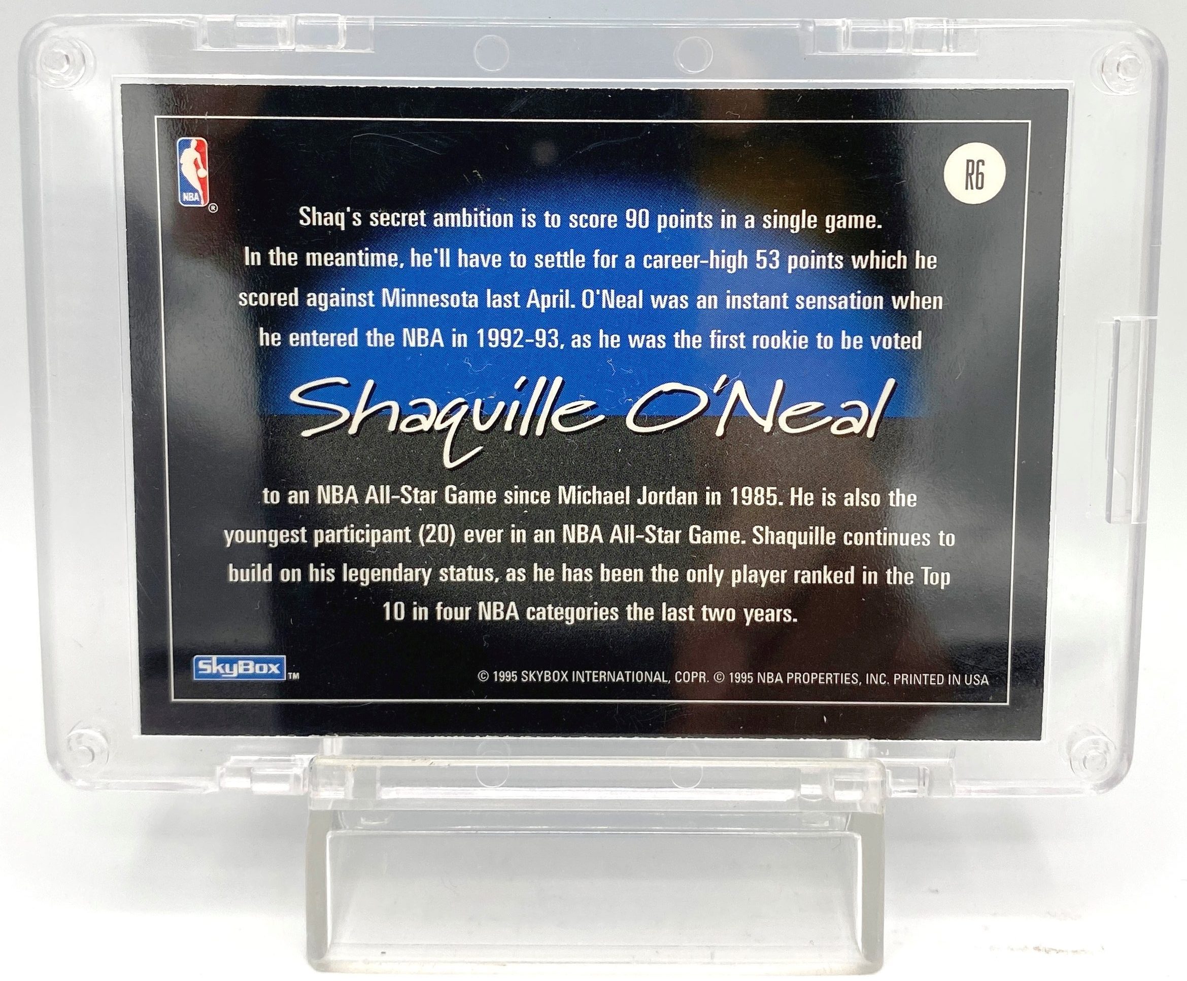 1994-95 Skybox Revolution Gold Shaquille O'Neal (Insert S P Card #R6 (1pc) (5)