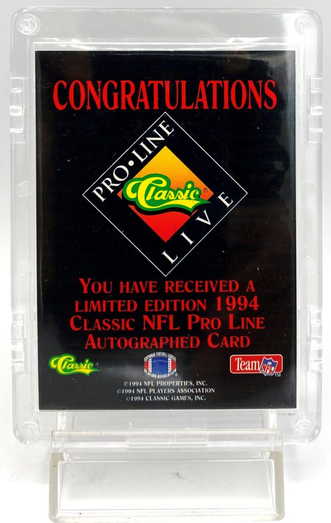 1994 Classic NFL Pro-Line Live Marion Butts (6)