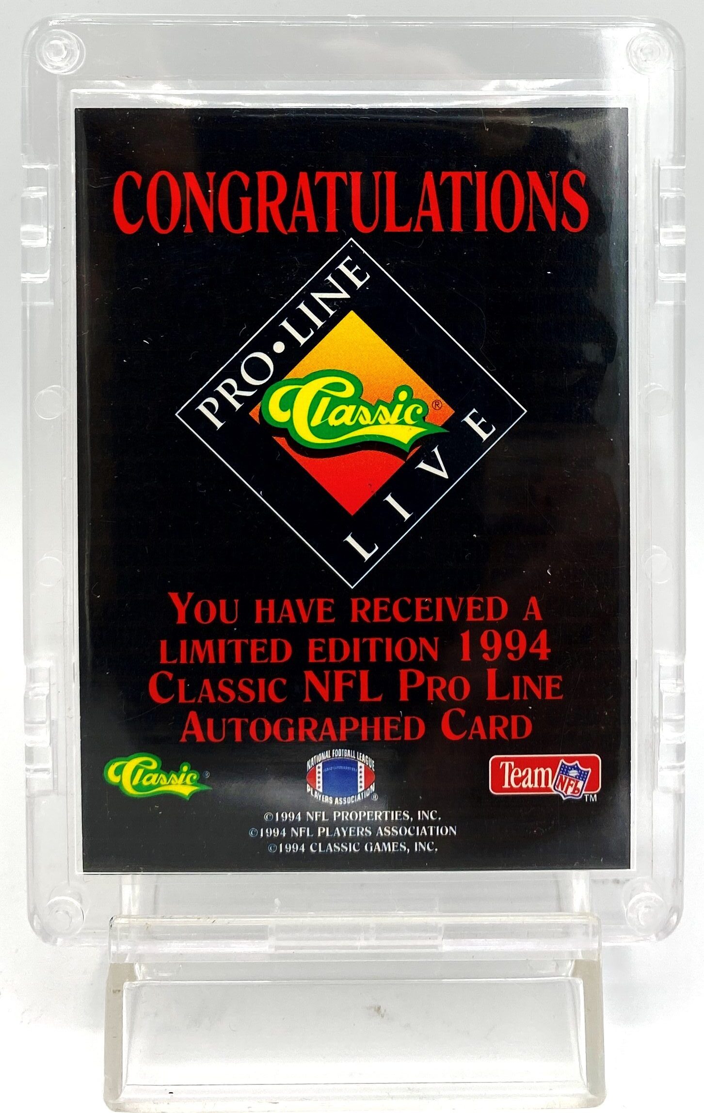 1994 Classic NFL Pro-Line Live Marion Butts (6)
