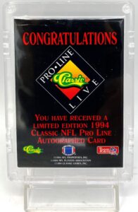 1994 Classic NFL Pro-Line Rookie Andre Coleman (6)