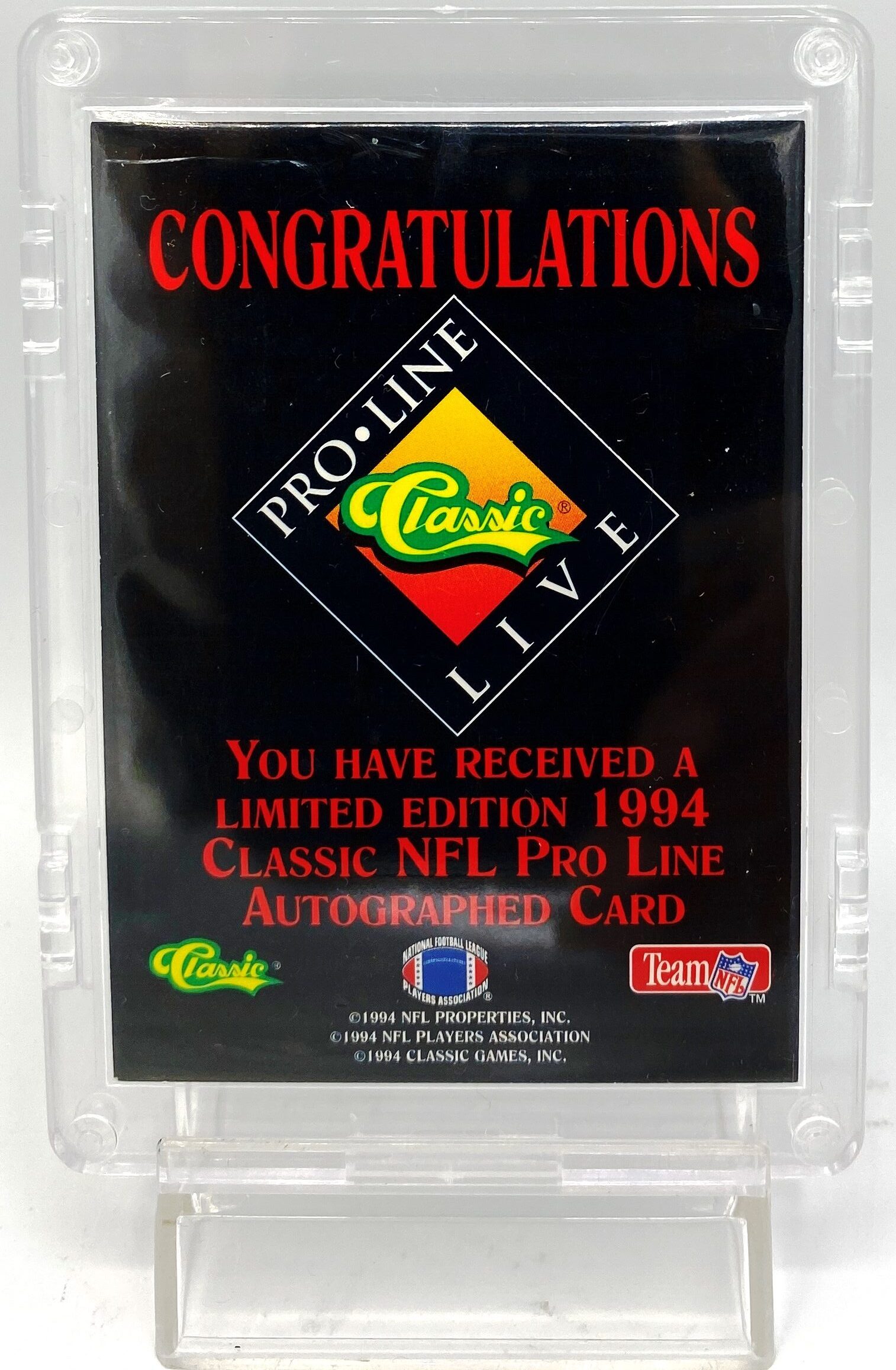 1994 Classic NFL Pro-Line Rookie Andre Coleman (6)