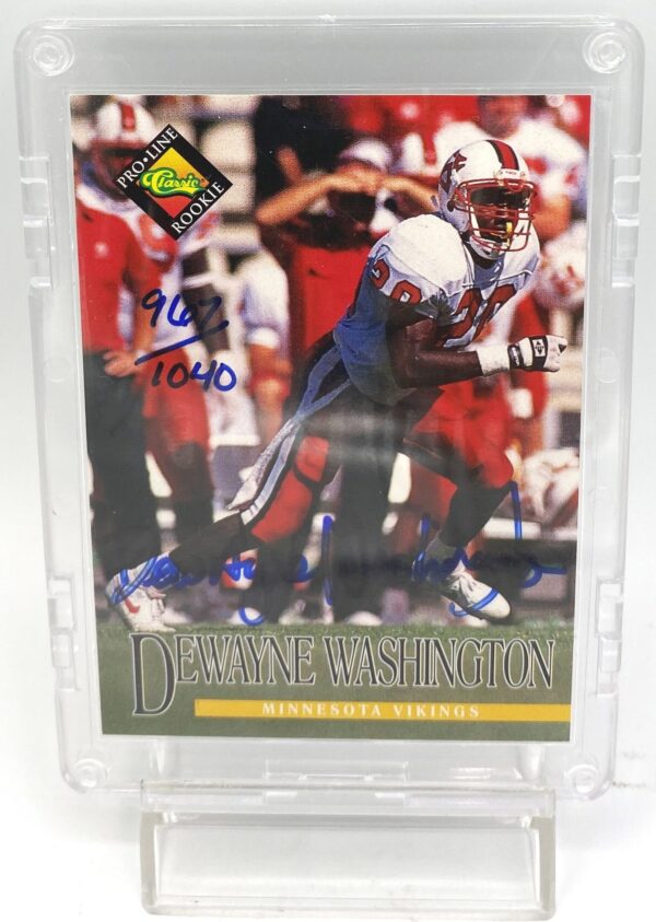 1994 Classic NFL Pro-Line Rookie Dewayne Washington (2)