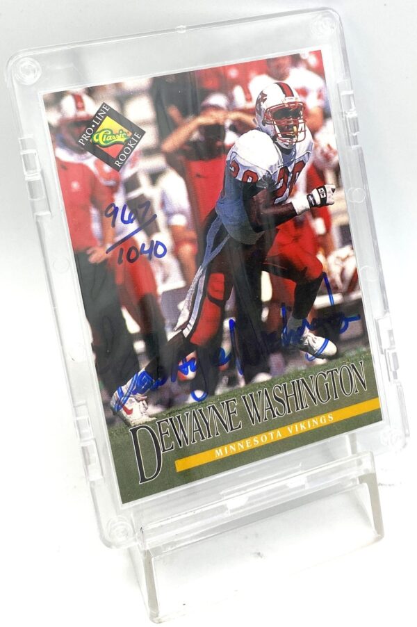 1994 Classic NFL Pro-Line Rookie Dewayne Washington (4)