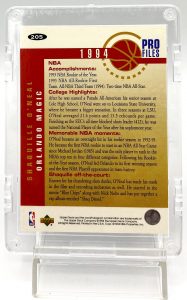 1994 Collector's Choice Shaquille O'Neal (Pro Files) #205 (1pc) (7)