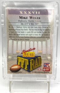 1994 Signature Rookies Tetrad Mike Wells Card #XXXVII (6)