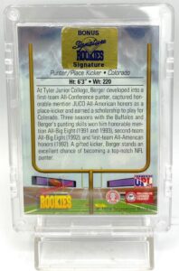 1994 Signature Rookies Top Prospect Mitch Berger Bonus (6)