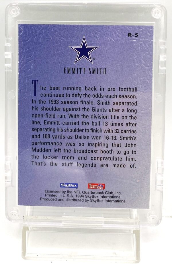 1994 Skybox Premium Revolution Emmitt Smith Card #R-5 (5) 1994 Skybox Premium Revolution Emmitt Smith Card #R-5 (5)