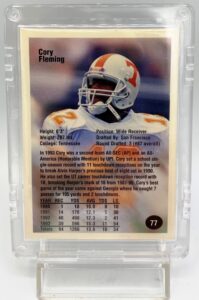 1994 Superior Rookies Cory Fleming Card #77 (7)